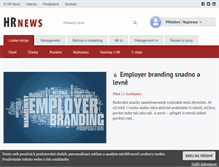 Tablet Screenshot of hrnews.cz