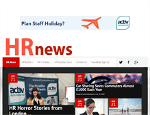 Tablet Screenshot of hrnews.co.uk